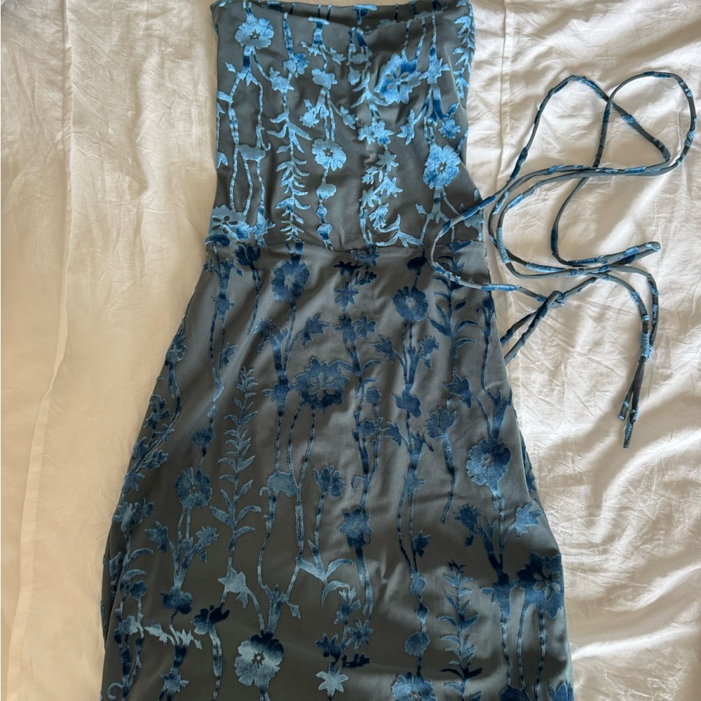 Lucy in the Sky Blue Floral Mini Dress
